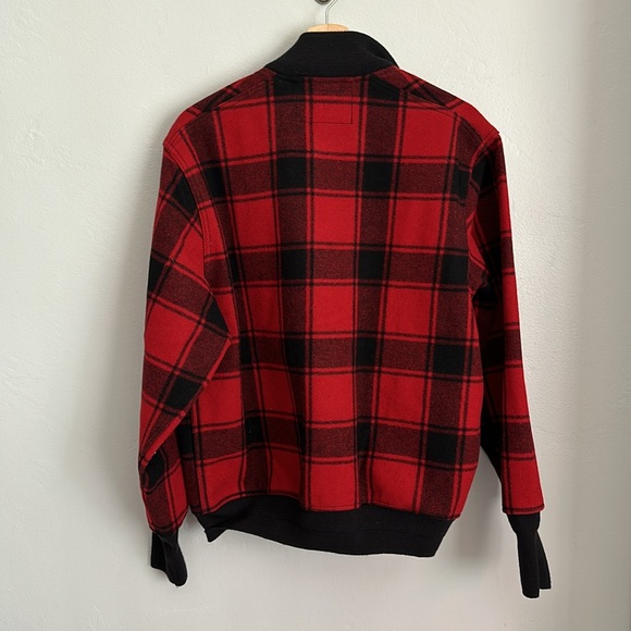 Filson Wool Bomber in Red and Black Plaid - Picture 6 of 9